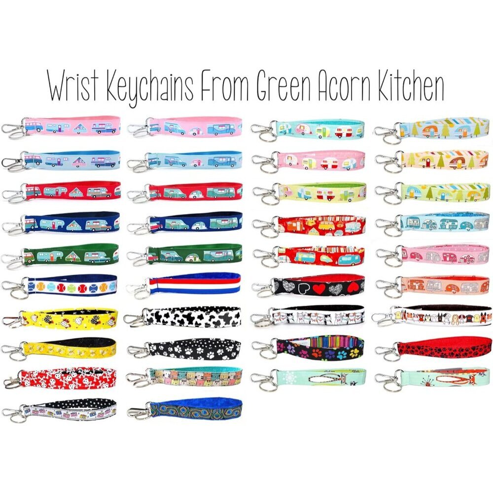 Camping Key Fob Strap - Camper Keychain - RV Accessory - 1x6 Inch Loop - Wallet - Picture 7 of 9